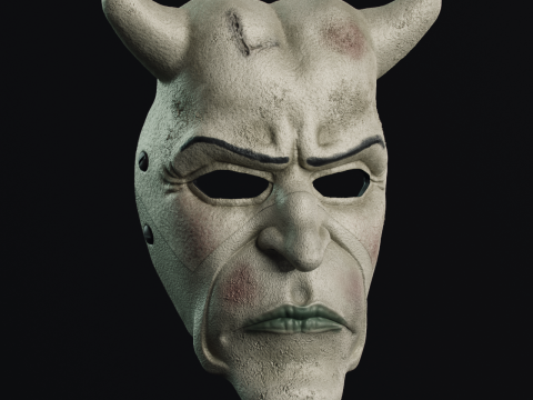 Bundle Pack Halloween mask black phonescary moviedemon mask 3D Print Model