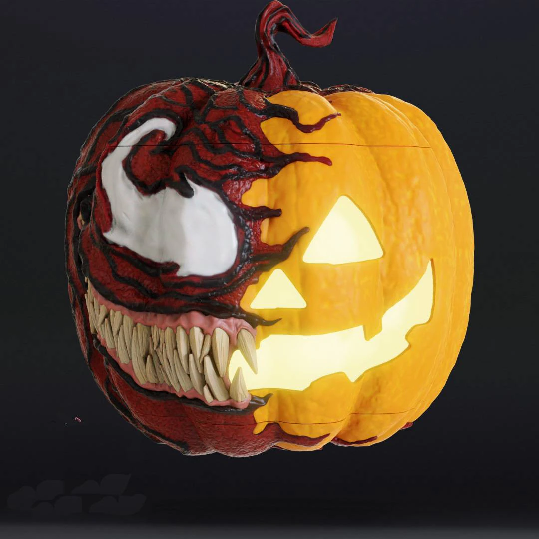 Halloween Pumpkin Head 3D Print Model .c4d .max .obj .3ds .fbx .stl .blend