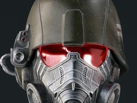 Helmet Fallout 4 Rangers stl Model Cetak 3D