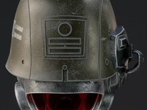 Helmet Fallout 4 Rangers stl Model Cetak 3D