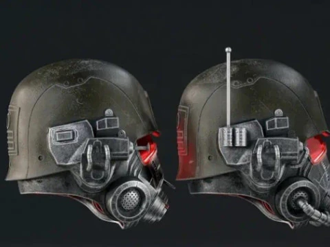 Helmet Fallout 4 Rangers stl 3D Print Model