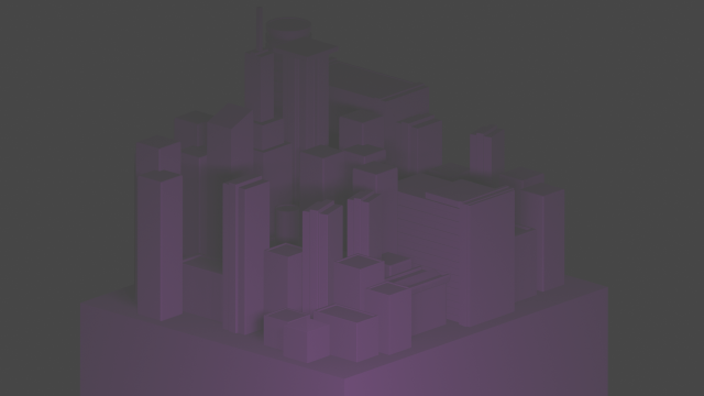 Minimalistic city Modello 3D .c4d .max .obj .3ds .fbx .stl .blend 