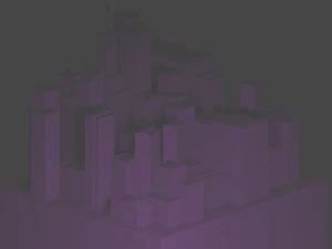 Minimalistyczne miasto Model 3D