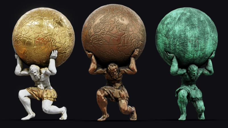 Atlas Model 3D .c4d .max .obj .3ds .fbx .stl .blend