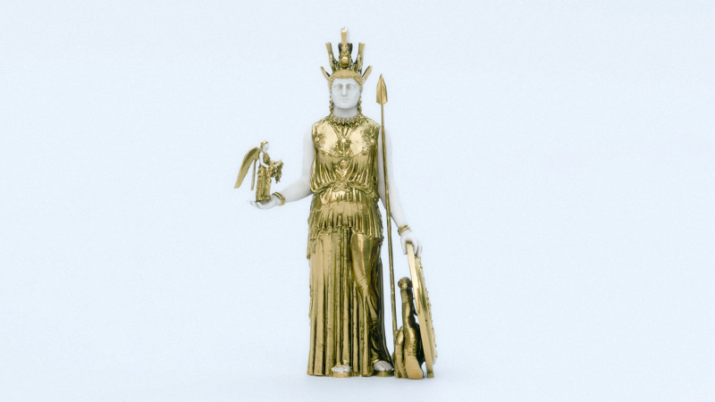 Athena Parthenos Model 3D .c4d .max .obj .3ds .fbx .stl .blend