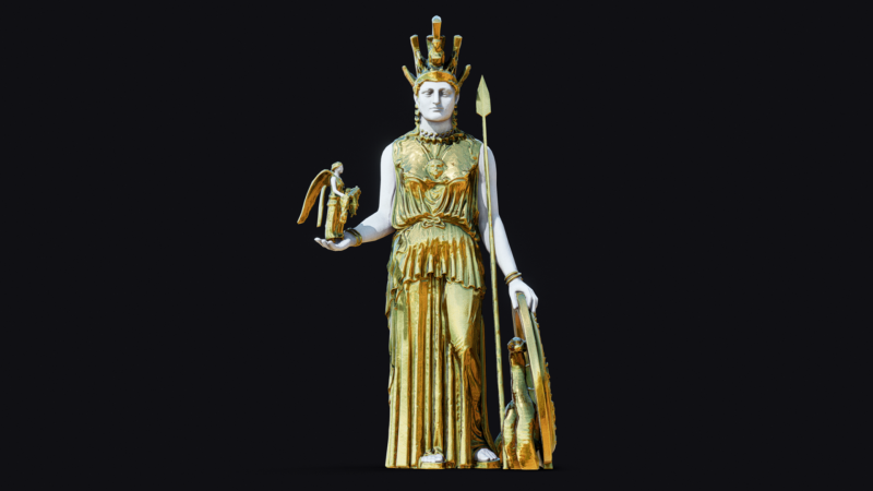 Athena Parthenos 3D मॉडल .c4d .max .obj .3ds .fbx .stl .blend