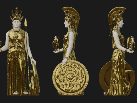 Athena Parthenos 3D मॉडल