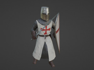 Crusader Knights 3D Model