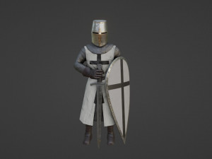 Crusader Knights 3D Model