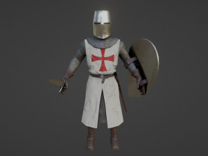 Crusader Knights 3D Model