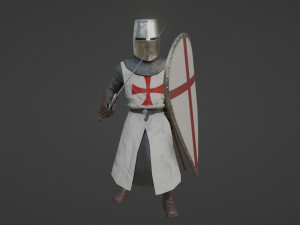 Crusader Knights 3D Model