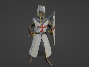 Crusader Knights 3D Model