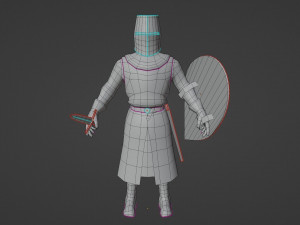 Crusader Knights 3D Model