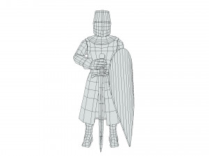 Crusader Knights 3D Model