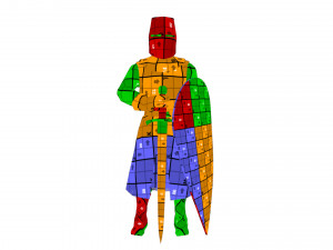 Crusader Knights 3D Model