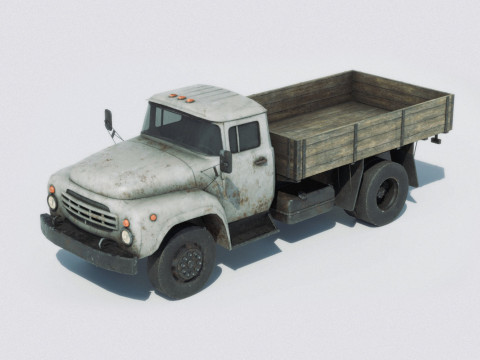 Rusty Old Soviet Truck 3Dモデル