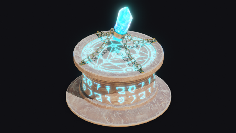 Stylized Altar 3D 모델 .c4d .max .obj .3ds .fbx .stl .blend