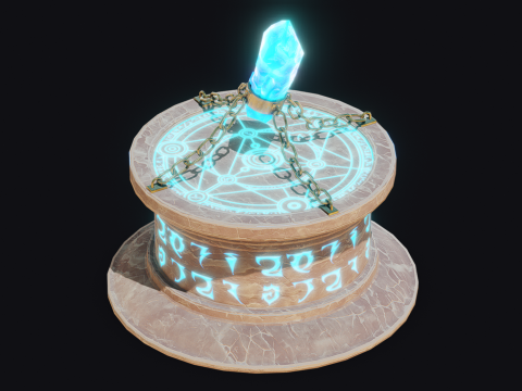 Stylized Altar Model 3D
