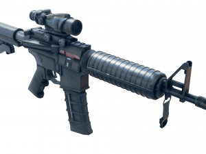 AR-15 style rifle 3D Model