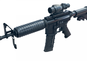 AR-15 style rifle 3D Model