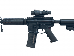 AR-15 style rifle 3D Model