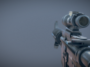 AR-15 style rifle 3D Model