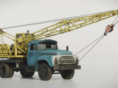 Mobile Crane 3D 모델