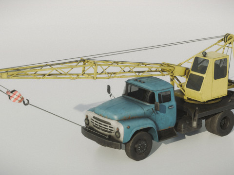 Mobile Crane 3D 모델