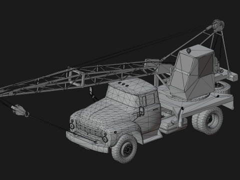 Mobile Crane 3D Модель