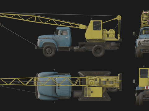 Mobile Crane 3D Модель