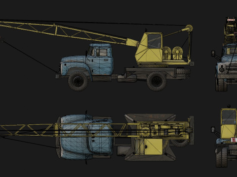 Mobile Crane 3D Модель