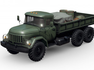Soviet Army Supply Truck 3D Model