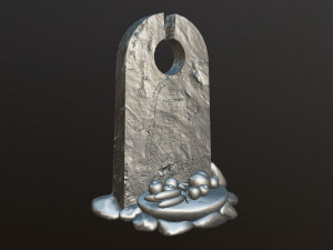Rune Stone with Secrefice Altar 3D-Modell