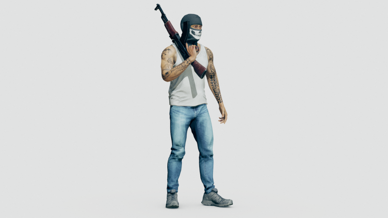 Cartel Sicario 3D-Modell .c4d .max .obj .3ds .fbx .stl .blend