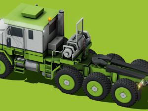 Semi Truck Modèle 3D