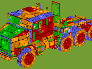 Semi Truck Modèle 3D