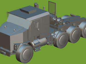 Semi Truck Modèle 3D