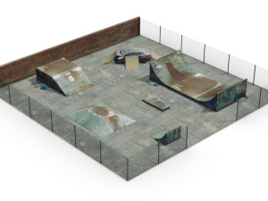 Skatepark 3D मॉडल