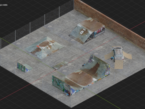Skatepark 3D Modell