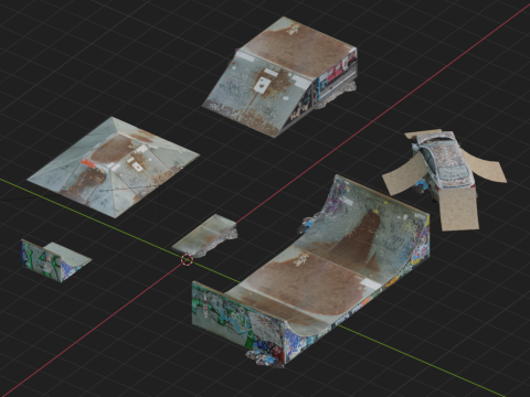 Skatepark 3D Modell