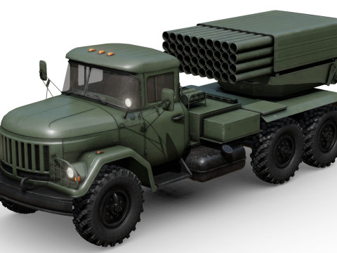 BM-21 Grad 3D-Modell