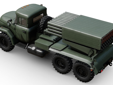 BM-21 Grad 3D-Modell