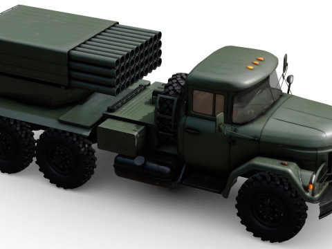 BM-21 Grad 3D-Modell