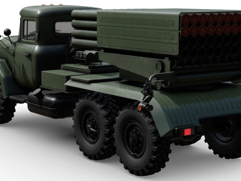 BM-21 Grad 3D-Modell