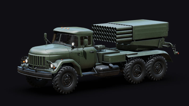 BM-21 Grad Model 3D .c4d .max .obj .3ds .fbx .stl .blend