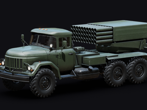 BM-21 Grad 3D Модель