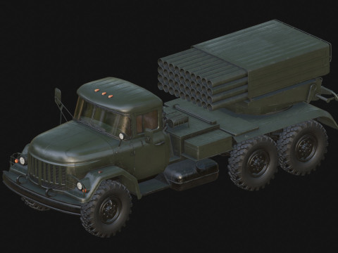 BM-21 Grad Model 3D