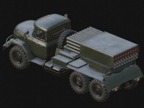BM-21 Grad Model 3D