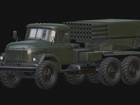 BM-21 Grad Model 3D