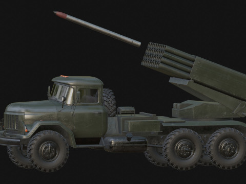 BM-21 Grad Model 3D